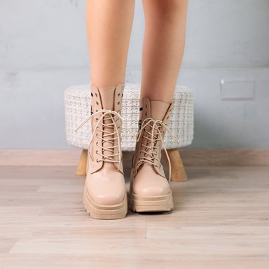BOTAS MUJER NÉBULA BEIGE TAMOW - 5