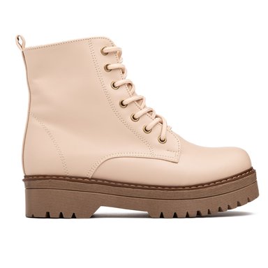 BOTAS MUJER NÉBULA CUERO BEIGE BADO - 1