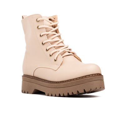 BOTAS MUJER NÉBULA CUERO BEIGE BADO - 2