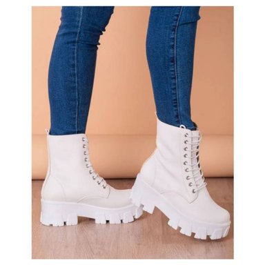 BOTAS MUJER NÉBULA BLANCO MARMARIS - 5