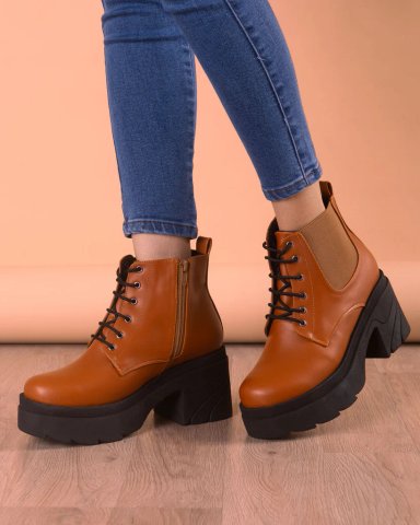 BOTAS MUJER NÉBULA CAFÉ OTSU - 4
