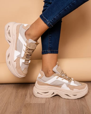 ZAPATILLA GIA - NÉBULA - BEIGE - 5