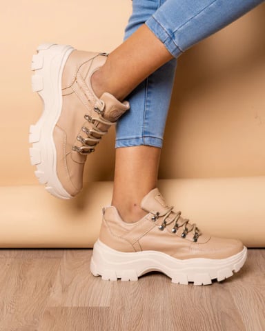 ZAPATILLA GOLDEN - NÉBULA - BEIGE - 5