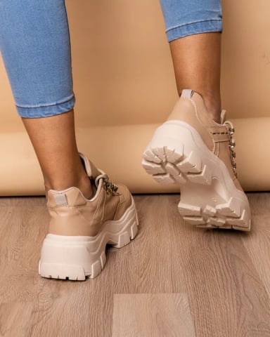 ZAPATILLA GOLDEN - NÉBULA - BEIGE - 6