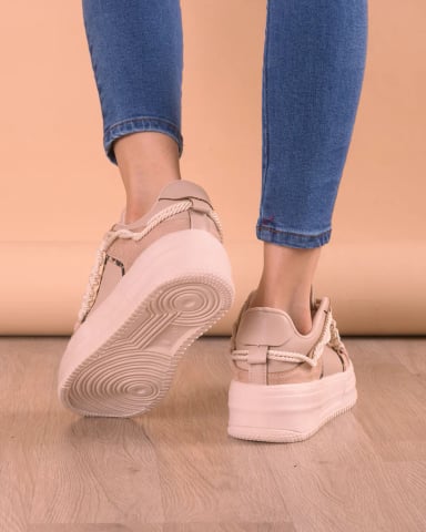 ZAPATILLA LIZ - NÉBULA - BEIGE - 6