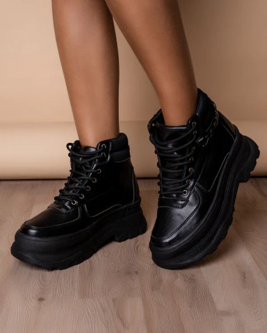 BOTINES MUJER NÉBULA NEGRO NALHY - 4