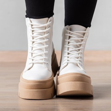 BOTAS MUJER NÉBULA BLANCO PLAKYT - 5