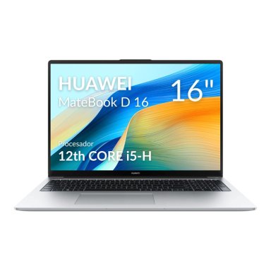 LAPTOP HUAWEI MATEBOOK D 16 2024 INTEL CORE I5 12VA GENERACIÓN SERIE H 8GB RAM + 512GB SSD 16" PLATEADO MÍSTICO