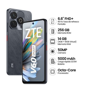 CELULAR ZTE BLADE V60 SMART 256GB 4GB RAM 50MP 6.6" - 1
