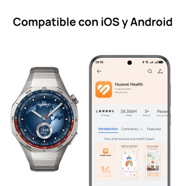 SMARTWATCH HUAWEI TITANIO WATCH GT 5 PRO 46MM - 6