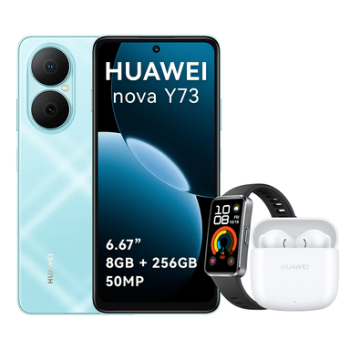 CELULAR HUAWEI NOVA Y73 AZUL 8GB+256GB | SUPER BATERÍA 6620 MAH + REGALOS