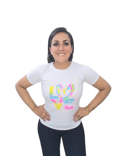 POLO MUJER MANGA CORTA DISEÑO LOVE