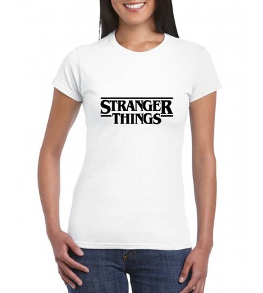 POLO ALGODÓN MUJER NATHALIE LOVE IT BLANCO STRANGER THINGS