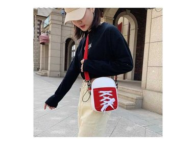 CARTERA ROJO ZAPATILLA CONVERSE