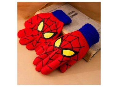 GUANTES ROJO INVIERNO SPIDER MAN