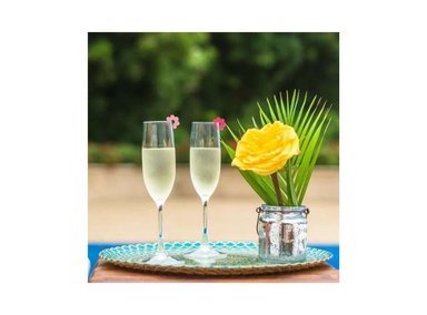 ACCESORIOS DE COPAS Y VASOS - FLORES VARIANTE 3 PACK X 6