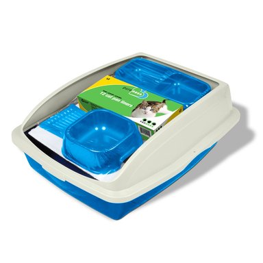 ARENERO GATO VAN NESS STARTER KIT CUCHARA BÁSICA PLATO AGUA + 12 REVESTIMIENTOS BÁSICOS