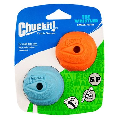 PELOTAS PERROS THE WHISTLER CON SILBIDO TAMAÑO PEQUEÑO PACK 2