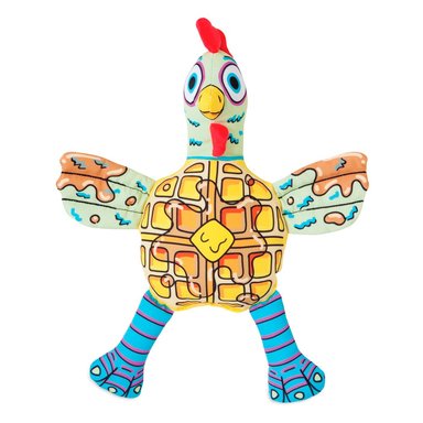 PELUCHE PERROS PELUCHE DE COMIDA FAT CAT DE COMIDA POLLO Y WAFFLES CON CHIRRIDOS