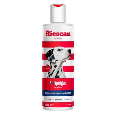 DESINFECTANTE PERRO RICOCAN SHAMPOO ANTIPULGAS PARA ADULTO FRASCO 380ML