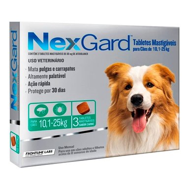 ANTIPULGAS PERRO NEXGARD 0.1 PIPETA 10-25KG 1 MASTICABLE 3