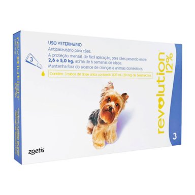 ANTIPULGAS PERRO REVOLUTION 0.12 0.25 ML UNIDAD 2.6 - 5 KG 3