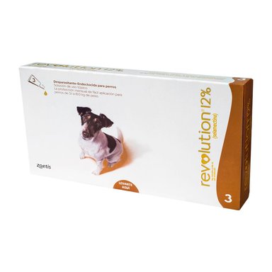 ANTIPULGAS PERRO REVOLUTION 0.12 0.5 ML UNIDAD 5.1 - 10 KG 3