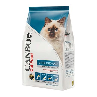 COMIDA SECA GATOS ADULTOS CANBO BOLSA ESTERILIZADOS SÚPER PREMIUM 7KG