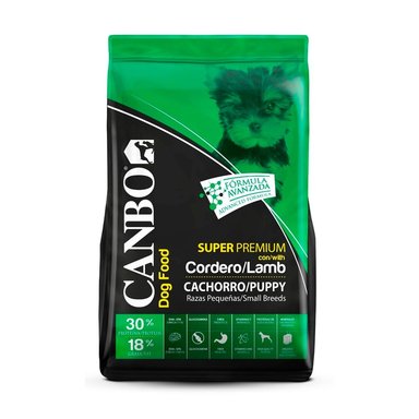 COMIDA SECA PERROS CACHORROS CANBO RAZA SUPER PEQUEÑA SABOR CORDERO BOLSA PREMIUM 1KG