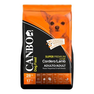 COMIDA SECA PERROS ADULTOS CANBO RAZA PEQUEÑA SABOR CORDERO BOLSA PREMIUM 7KG