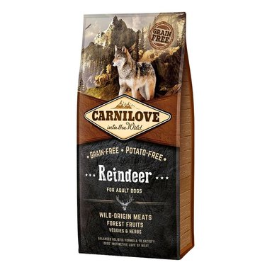 COMIDA SECA PERROS ADULTOS CARNILOVE SABOR RENO VENADO BOLSA GF 12KG