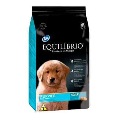 COMIDA SECA PERROS CACHORROS EQUILIBRIO RAZA GRANDE BOLSA AGILE 15KG