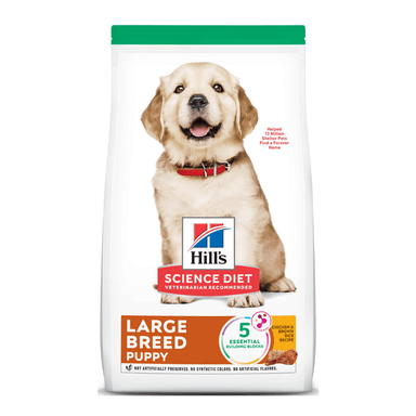 COMIDA SECA PERROS CACHORROS HILL'S SCIENCE DIET RAZA GRANDE SABOR POLLO BOLSA 13.6KG
