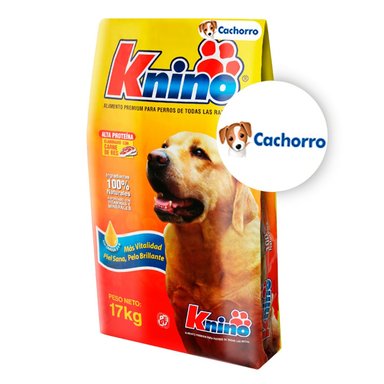 COMIDA SECA PERROS CACHORROS KNINO TODAS LAS RAZAS BOLSA PREMIUM 17KG