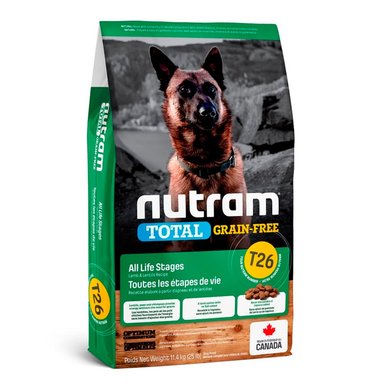 COMIDA SECA PERROS NUTRAM SABOR CORDERO BOLSA ALERGICOS T26 LIBRE GRANO 11.4KG
