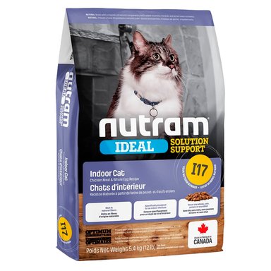 COMIDA SECA GATOS NUTRAM SABOR POLLO HUEVOS ENTEROS BOLSA I17 HARINA 5.4KG