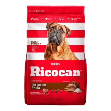 COMIDA PARA PERRO ADULTO 7+ EDAD AVANZADA RICOCAN 15KG