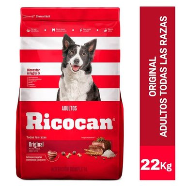 COMIDA SECA PERROS ADULTOS RICOCAN BOLSA ORIGINAL 22KG