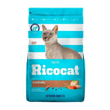 COMIDA SECA GATOS ADULTOS RICOCAT BOLSA ESTERILIZADO 9KG