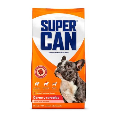 COMIDA SECA PERROS ADULTOS SUPERCAN RAZA PEQUEÑA SABOR CARNE BOLSA 3KG