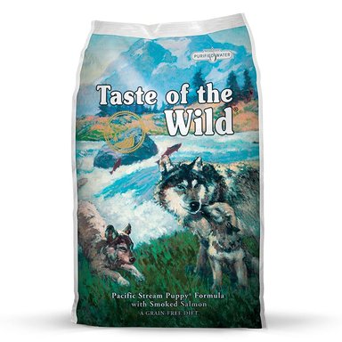 COMIDA SECA PERROS CACHORROS TASTE OF THE WILD SABOR SALMÓN AHUMADO BOLSA 12KG