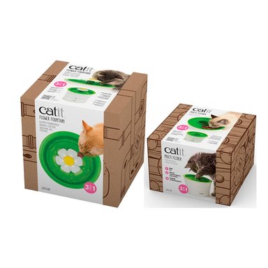 FUENTE DE AGUA CATIT + MULTI COMEDERO PARA GATOS CATIT