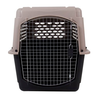TRANSPORTADOR PERRO Y GATO PETMATE VARI KENNEL U. FASHION NEGRO CREMA XL