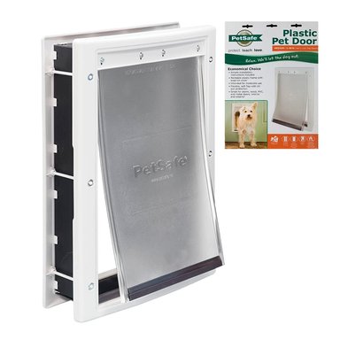 ACCESORIO PERRO Y GATO PETSAFE PUERTA PREMIUM PLÁSTICO BLANCA MEDIANA