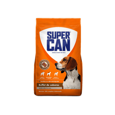 COMIDA PERROS SUPERCAN SABOR BUFFET DE SABORES AD 15KG