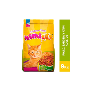 COMIDA GATOS MICHICAT SABOR POLLO SARDINA AD 9KG