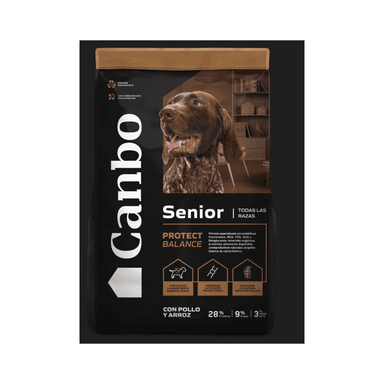 COMIDA PERROS SENIOR CANBO SABOR POLLO ARROZ 15KG