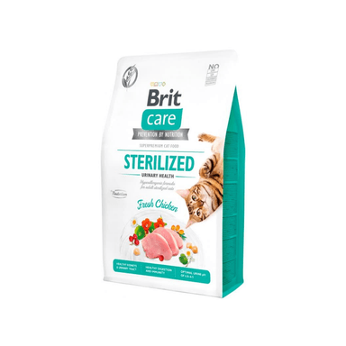 COMIDA GATOS NECESIDADES ESPECIALES BRIT CARE ESTERILIZADO SALUD URINARIA 7KG