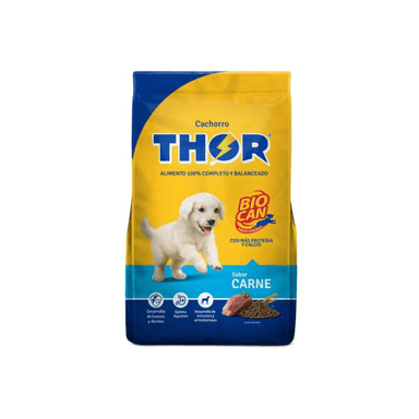 COMIDA PERROS CACHORROS THOR SABOR CARNE 25KG