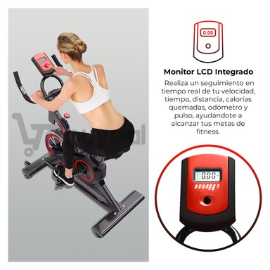 BICICLETA SPINNING PARA HACER EJERCICIO CON MONITOR LCD - 3